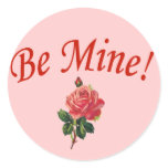 Pretty Be Mine Valentines or Love Letter Stickers