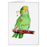 pretty bird greeting card
