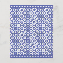 Pretty Blue and White Country Fair Bake Sale Personalized Flyer