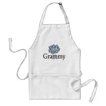 Pretty Blue Flower Grammy T-shirt Apron