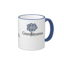 Pretty Blue Flower Grandmama T-shirt Coffee Mug