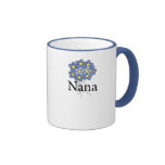Pretty Blue Flower Nana T-shirt Coffee Mugs