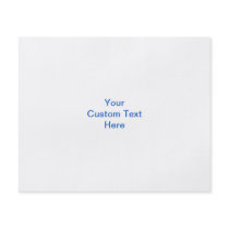 Pretty blue flower pattern on white. Custom Full Color Flyer