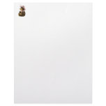 Pretty Brown Bear With Bees Letterhead Template