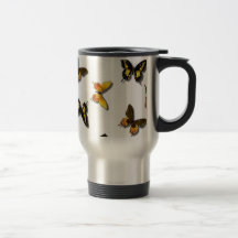 Pretty Butterfly Pattern Coffee Mug