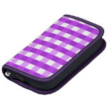 Pretty Chic Purple Gingham Checked Fabric Pattern Planners