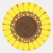 Pretty Chic Sunflower Sticker