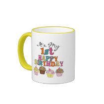 Pretty Cupcakes 1st Birthday Tshirts and Gifts Coffee Mug