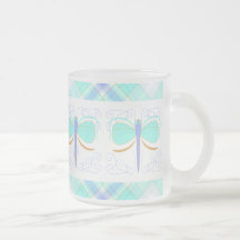 Pretty Cyan And Orange Dragonfly Mug