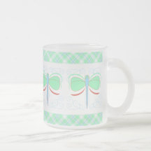 Pretty Cyan And Pink Dragonfly Mug