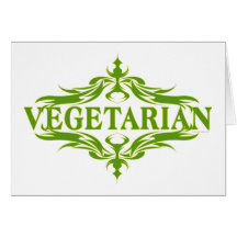 Pretty Design for Vegetarian Cards