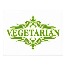 Pretty Design for Vegetarian Post Card