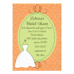Pretty Dress Sketch Personalized Invite