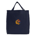 Pretty Embroidered Goldfish Tote Bag embroidered bags