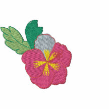 Pretty Embroidered Hibiscus
