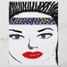 Pretty Female Faces Flyers