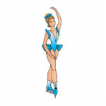 pretty figure skating princess graphic photo sculptures
