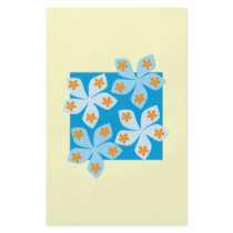 Pretty floral design, blue and cream. flyer