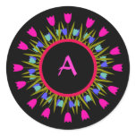 Pretty Floral Stickers for Monogramming