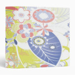 pretty flower funk colour version 2 3 ring binder