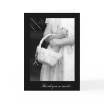Pretty Flower Girl Thank You Card