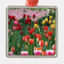 Pretty Flowers Christmas Ornament