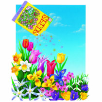 Pretty Flowers Gardening Design Cut Outs