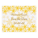 Pretty Flowers Save The Date Postcards