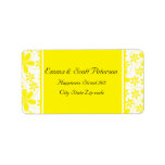 Pretty Flowers Wedding Return Address Label