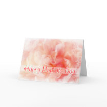 Pretty Fluffy Pink Peony Mother's Day Card