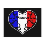 Pretty France heart Post Card