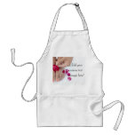 Pretty Fuchsia Pink Rose Pedicure Salon aprons