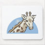 pretty giraffe head design mouse mat