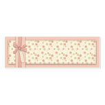 Pretty Girl Floral Skinny Gift Tag business cards