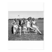 Pretty Girl Golfers, 1920s Postcards