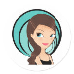 Pretty Girl stickers