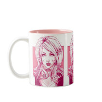 Pretty GirlFace Coffee Mugs