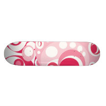 Pretty Girls Skateboard in Red White and Pink