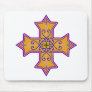 Pretty Gold and Pink Coptic Cross Mouse Pads