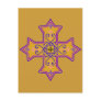 Pretty Gold and Pink Coptic Cross Post Cards