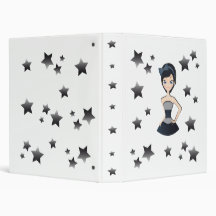 Pretty gown 3 ring binder