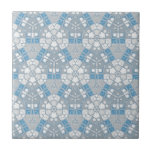 Pretty Gray and Blue Geometric Tile