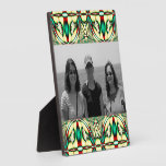 pretty green red Christmas frame Plaques