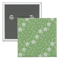 Pretty green star pattern buttons