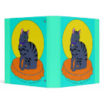 Pretty Grey Kitty Vinyl Binders