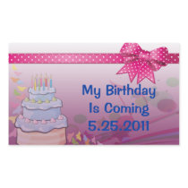 Pretty In Pink Bday Set Stickers