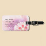 Pretty in Pink luggage tags