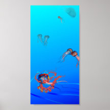 Pretty Jellyfishies Print