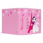 Pretty Kitty Paris 2 inch Binder