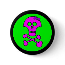 Pretty Lil Dead Girl Button